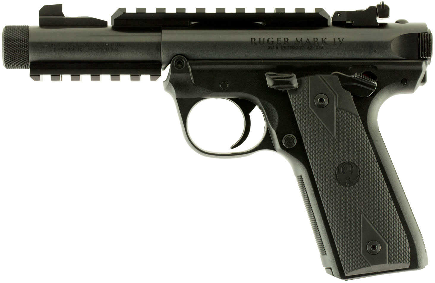 Ruger Mark IV 22/45 Tactical Pistol 22 Long Rifle 4.4" Thread Barrel 10+1 Rounds