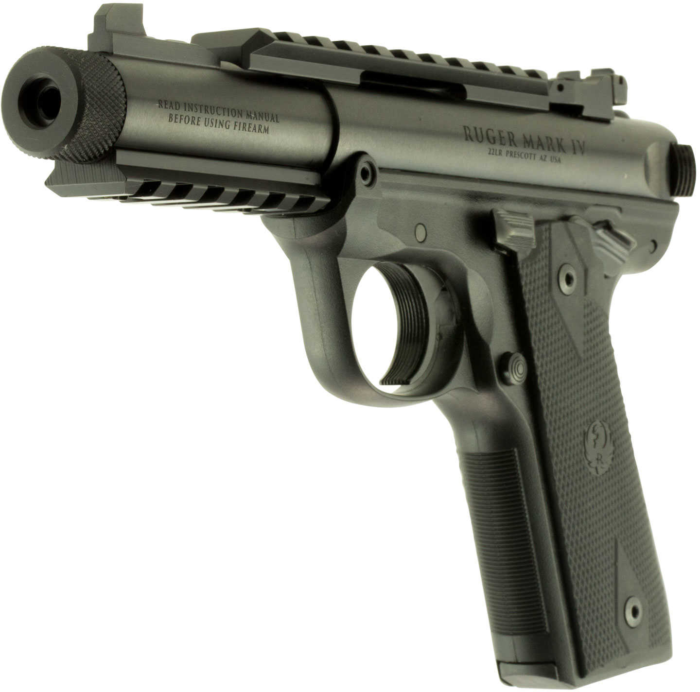 Ruger MKIV 22/45 Tactical Pistol Long Rifle 4.4" Thread Barrel-img-2