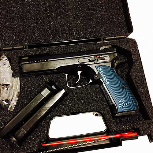 CZ Shadow 2 Black & Blue 9mm Pistol 91257 17 Rounds