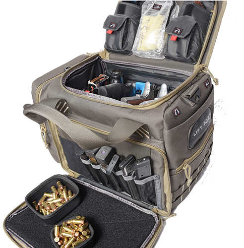 G Outdoors Range Bag with Foam Cradle, Medium/Large, 4 Handguns, Black