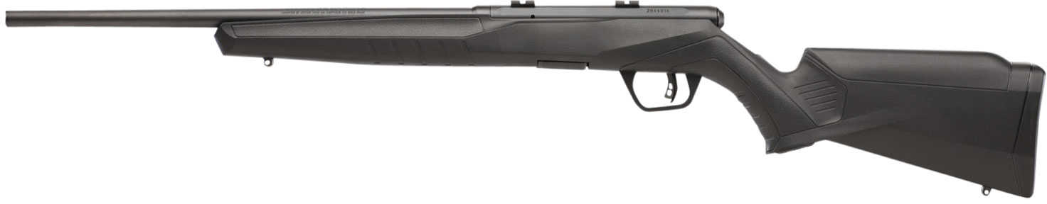 Savage Arms 70814 B17 Compact Bolt Action 17 HMR Caliber with 10+1 Capacity, 18" Barrel, Matte Blued Metal Finish & Matte Black Synthetic Stock Right Hand