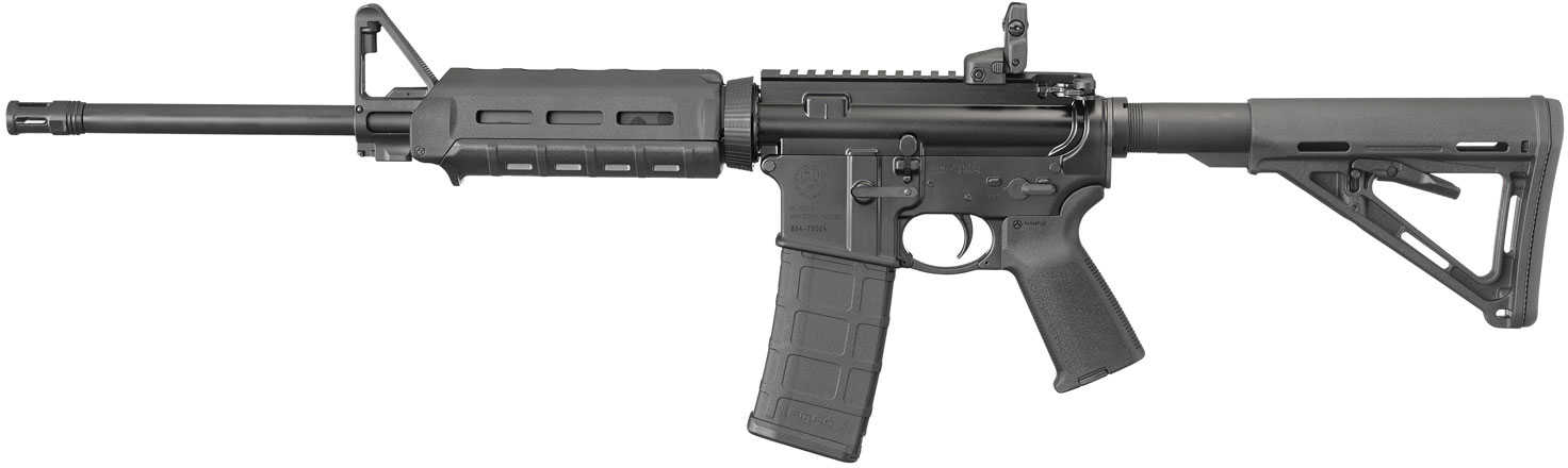 Ruger AR556 AR-15 Rifle 5.56 NATO 30 Shot Magpul Moe Black Six Position Stock