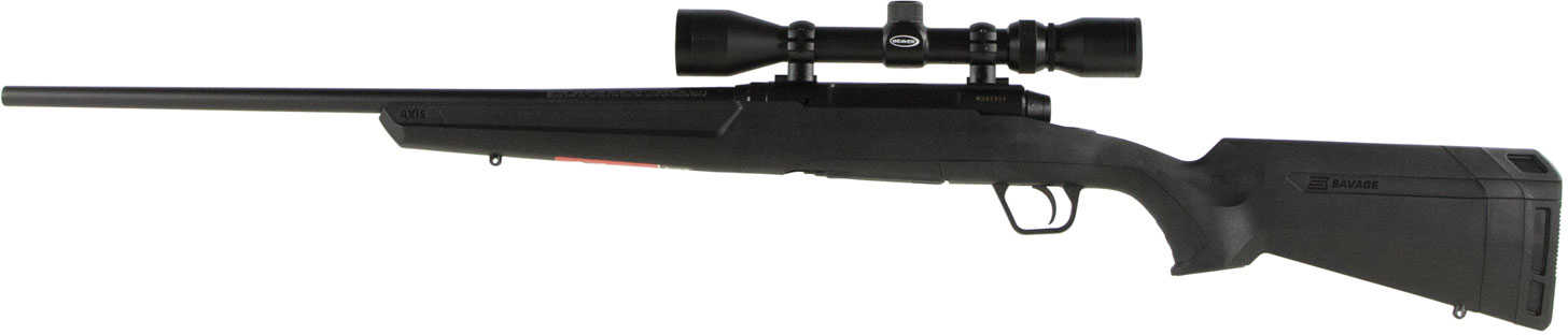 Savage Axis XP Bolt Action Rifle 308 Winchester 22" Barrel With Weaver 3-9X40 Scope Matte Black Finish Synthetic Ergonomic Stock