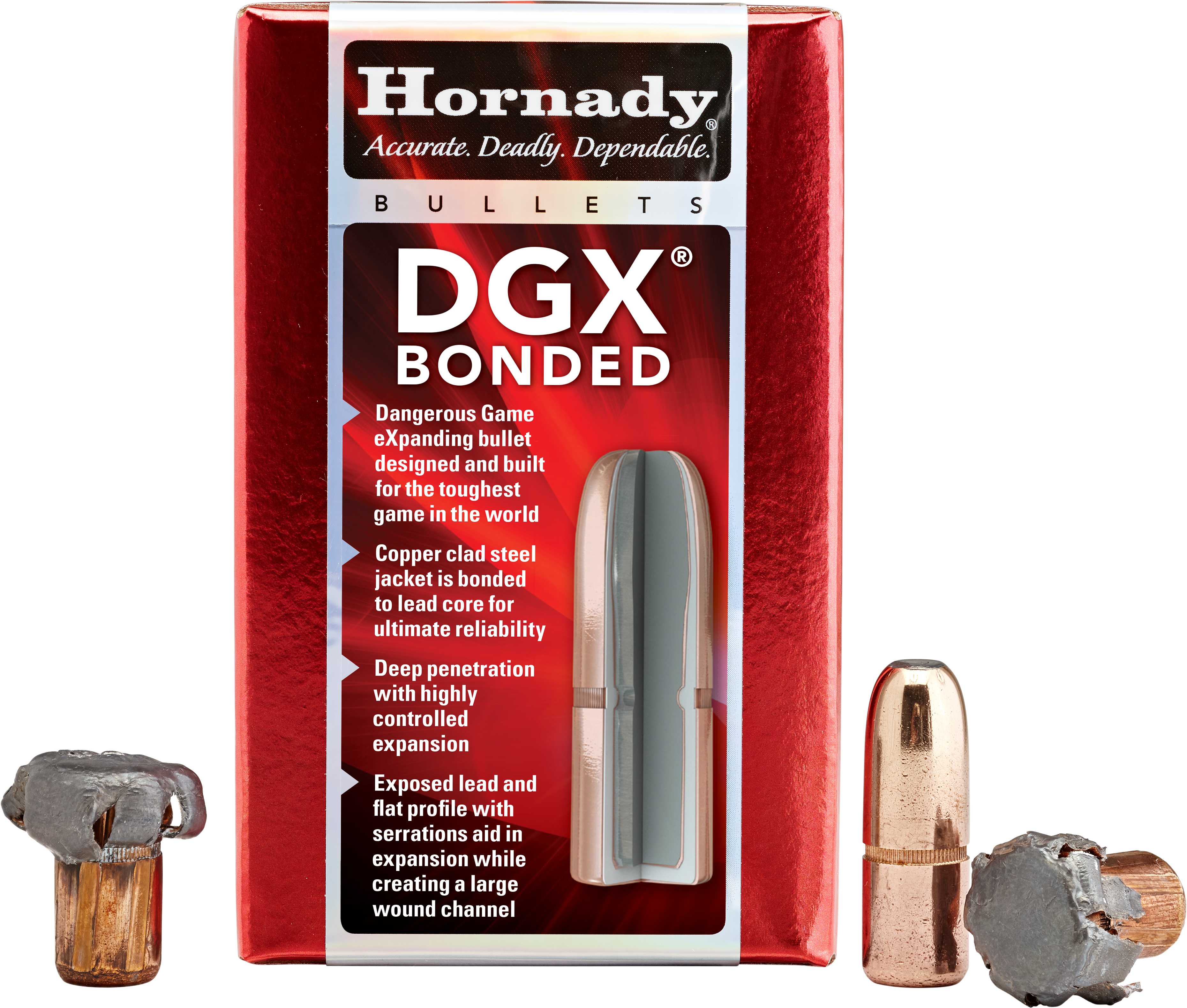 Hornady Bullet 375 Caliber .375 300 Grains DGX Bonded 50/Bx