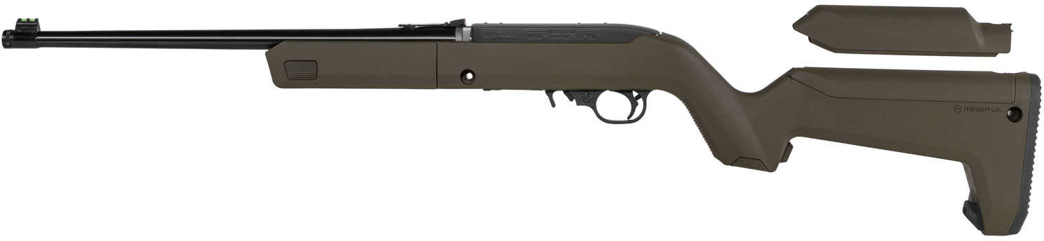 Ruger10/22 Takedown Rifle 22 LR 16.4" Threaded Barrel 10 Round OD Green Finish 4 Magazines Fiber Optic Sights