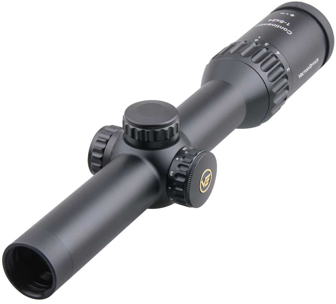 Continental Rifle Scope 1-6x24 30mm Tube German Optics Illuminated Etched Glass #4 Reticle