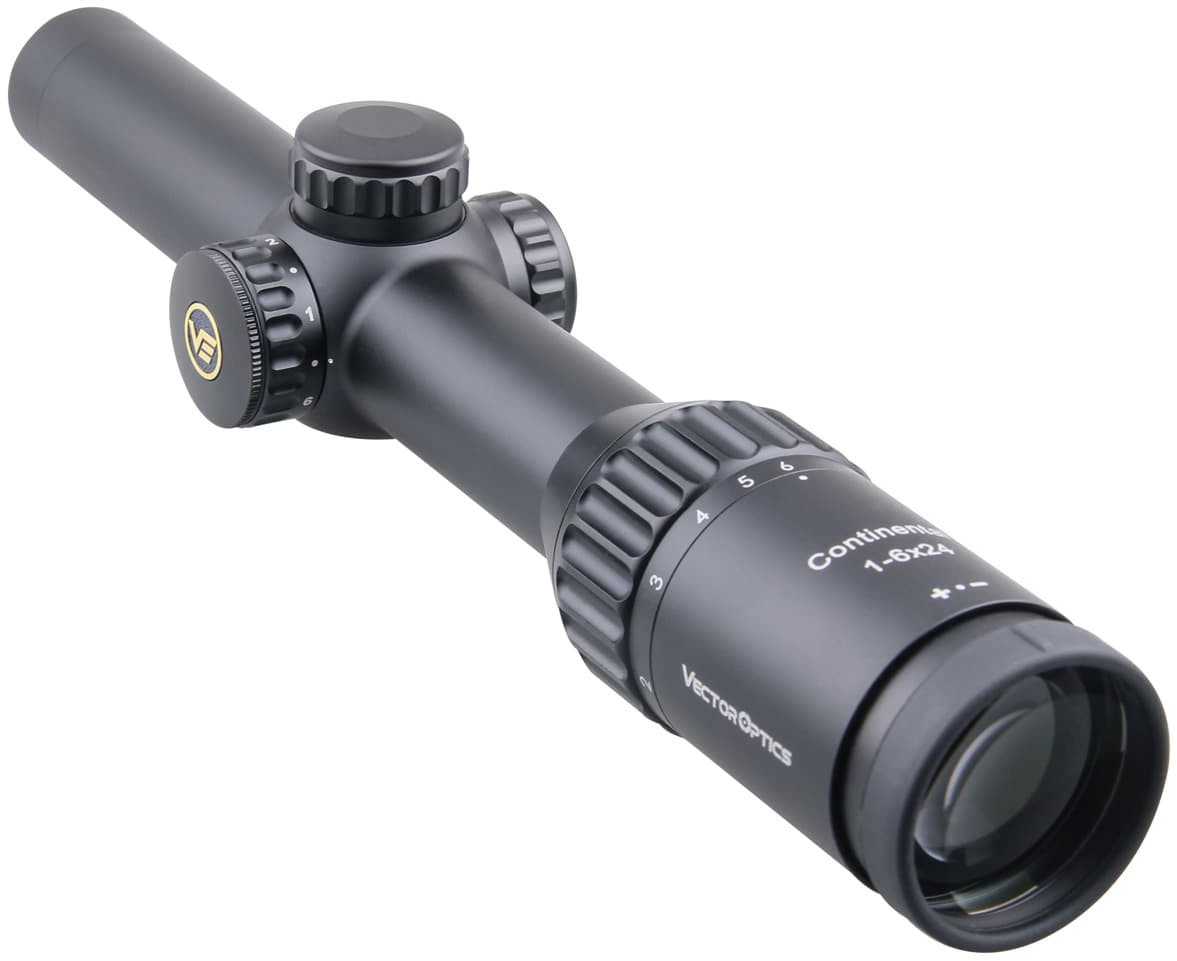 Continental Rifle Scope 1-6x24 30mm Tube German Optics Illuminated Etched Glass #4 Reticle