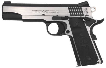 Colt Mfg 1911 Combat Elite Government Pistol 45 ACP 5" Barrel 8 Round Two-Tone Half Checkered & Scalloped G10 Grip Night Sights