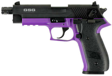 ATI GSG FireFly Semi Automatic Pistol 22 Long Rifle 4.9" Barrel 10 Round Capacity Black Polymer Grip With Purple Frame
