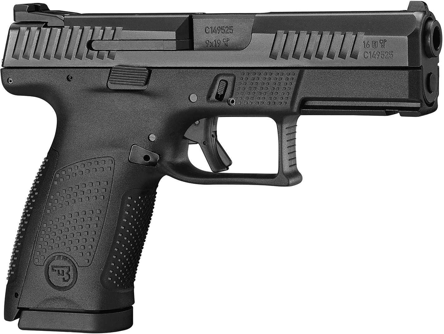 CZ-USA P-10 Compact Pistol 9mm 4" Barrel Polymer Frame Black Finish 15 RD