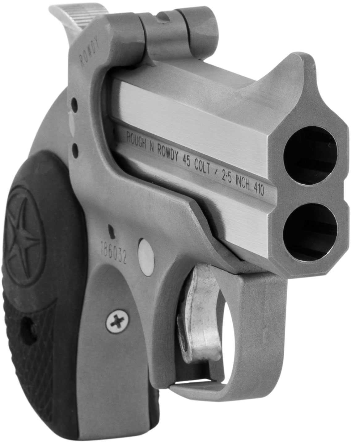 Bond Arms Rowdy 45 Colt / 410 Bore Derringer 3" Barrel Matte Stainless Steel Finish