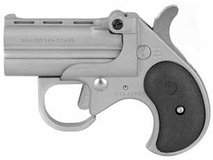 Bearman Pistols Big Bore Derringer with Guardian Package 38 Special 2.75" Barrel Alloy Frame Satin Cerakote Finish Synthetic Grips Fixed Sights 2Rd Cable Gun Lock Included BBG38SB