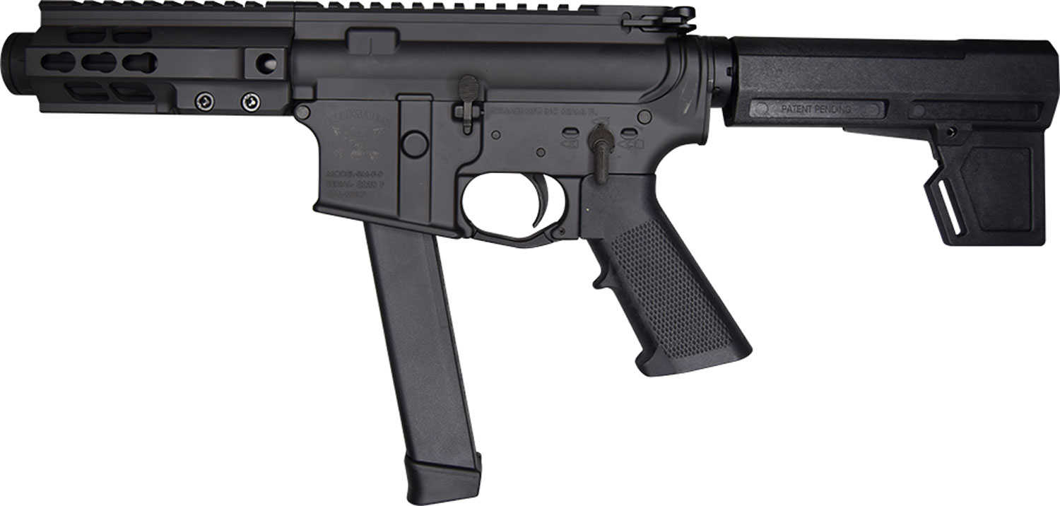 Brigade Manufacturing BM-9 AR-15 Pistol With Brace 9mm Luger 5.50" Barrel 33 Round Graphite Black Finish