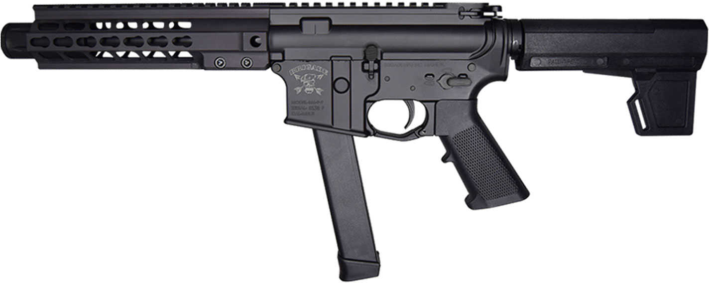 Brigade Manufacturing BM-9 AR-15 Semi Automatic Pistol With Brace 9mm Luger 9" Barrel 33 Round Black Graphite