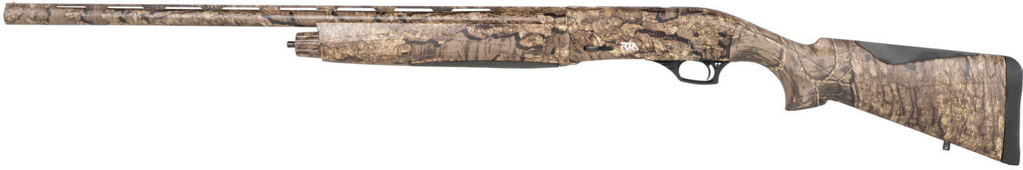 Rock Island Lion Shotgun 12 Gauge 28" Vent Rib Barrel 3" Chamber Fiber Optic Sight Natural Camo Stock Bronze Finish