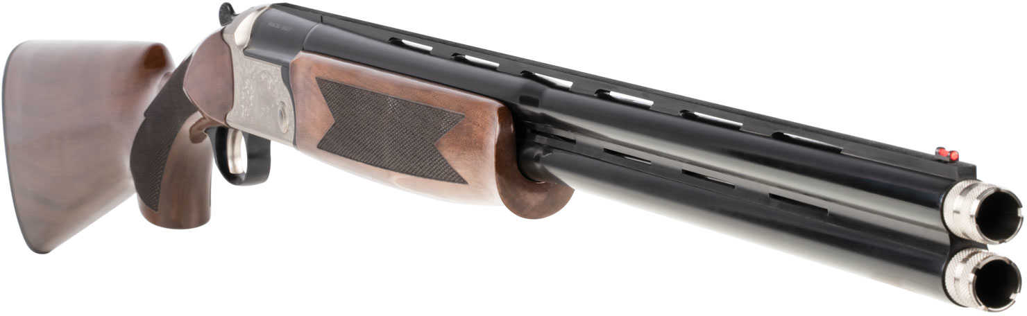 Charles Daly 202A White Over / Under Shotgun 20 Gauge 26" Barrel Black Chrome Finish Walnut Stock Fiber Optic Front Sight