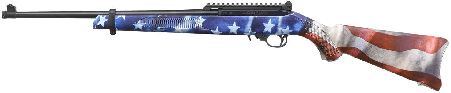 Ruger 10/22 Carbine 4th Edition 22 LR 18.50" Barrel American Flag Stock 10 Round 31154