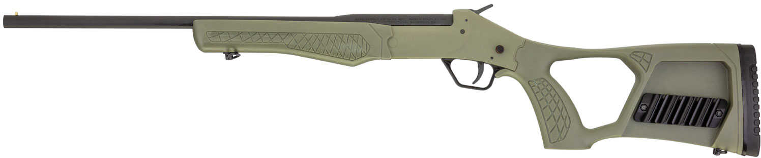 Rossi Tuffy Youth 410 Gauge 18.50" Barrel Matte Black Finish OD Green Fixed Thumbhole Stock