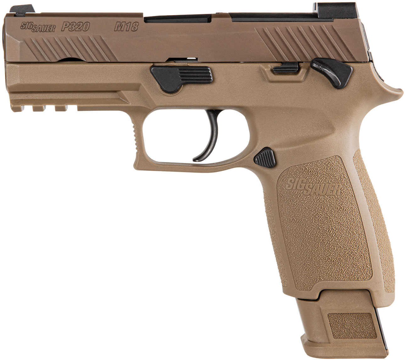 Sig Sauer P320 M18 Pistol 9mm 3.90" Barrel 21 Round Coyote Finish-img-1