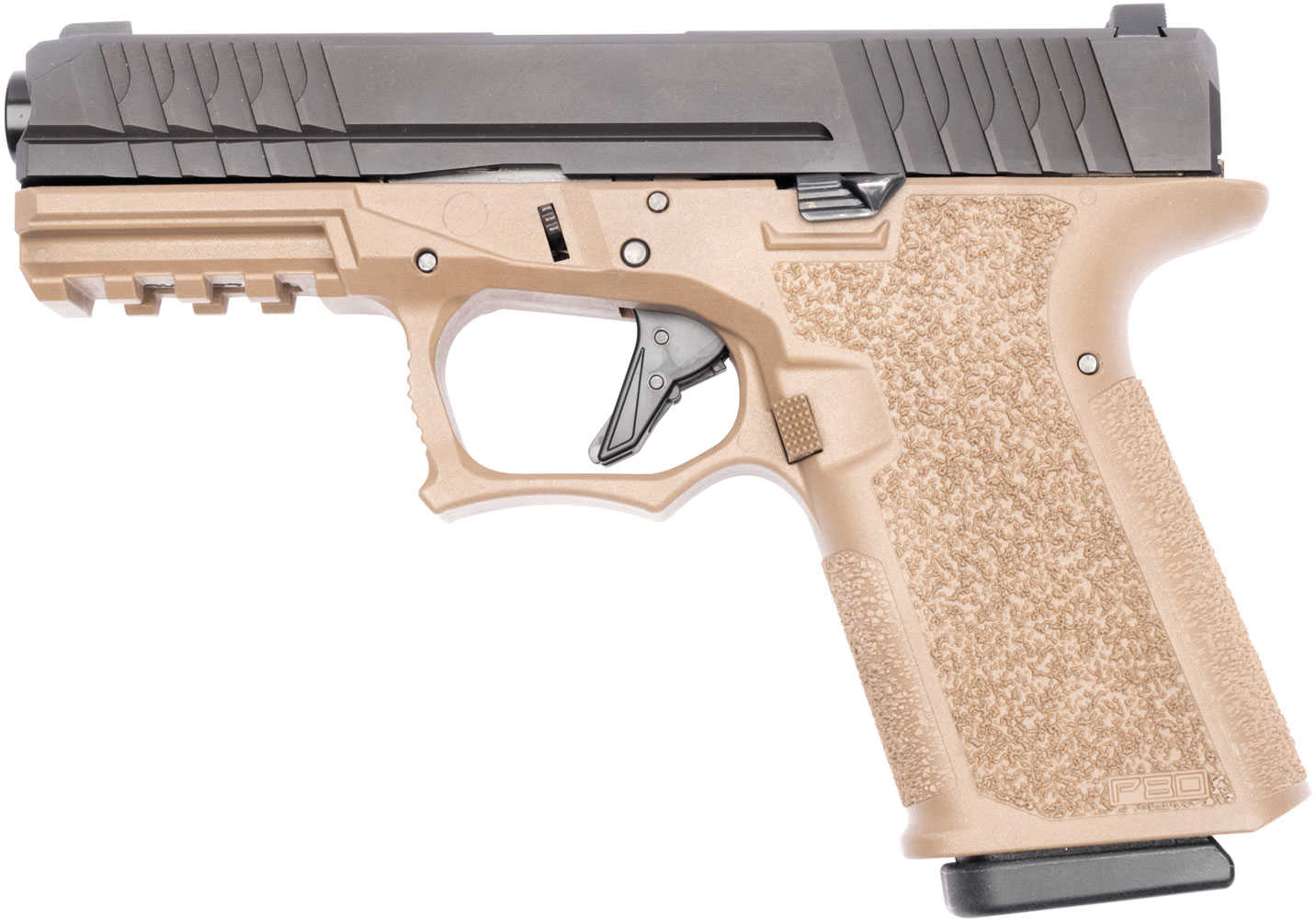 Polymer80 PFC9 Compact Pistol 9mm 4" 15 Round Aggressive Texture Flat Dark Earth Grip