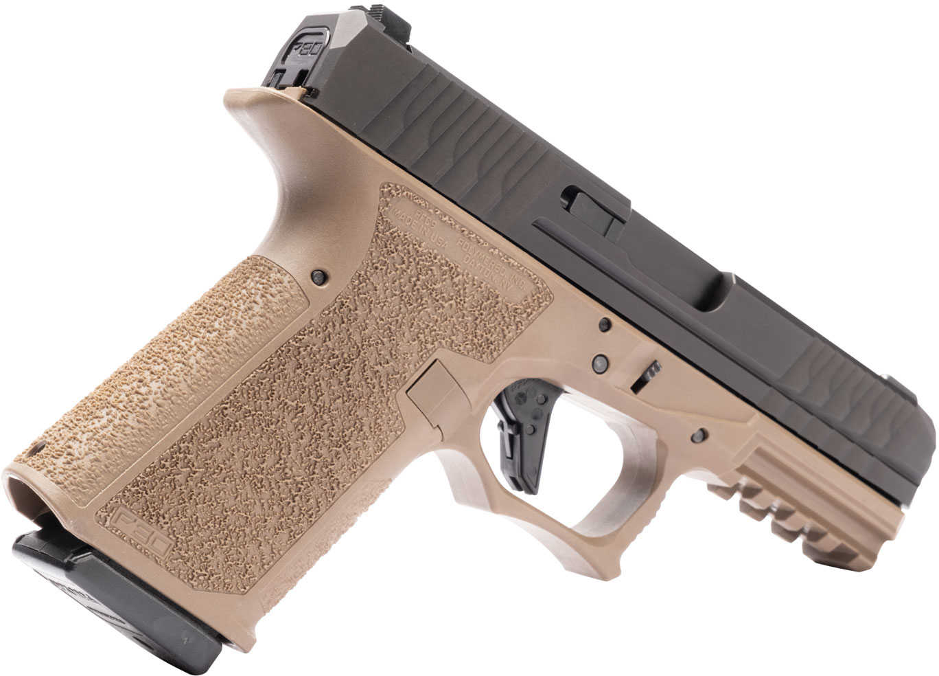 Polymer80 PFC9 Compact Pistol 9mm 4" 15 Round Aggressive Texture Flat Dark Earth Grip