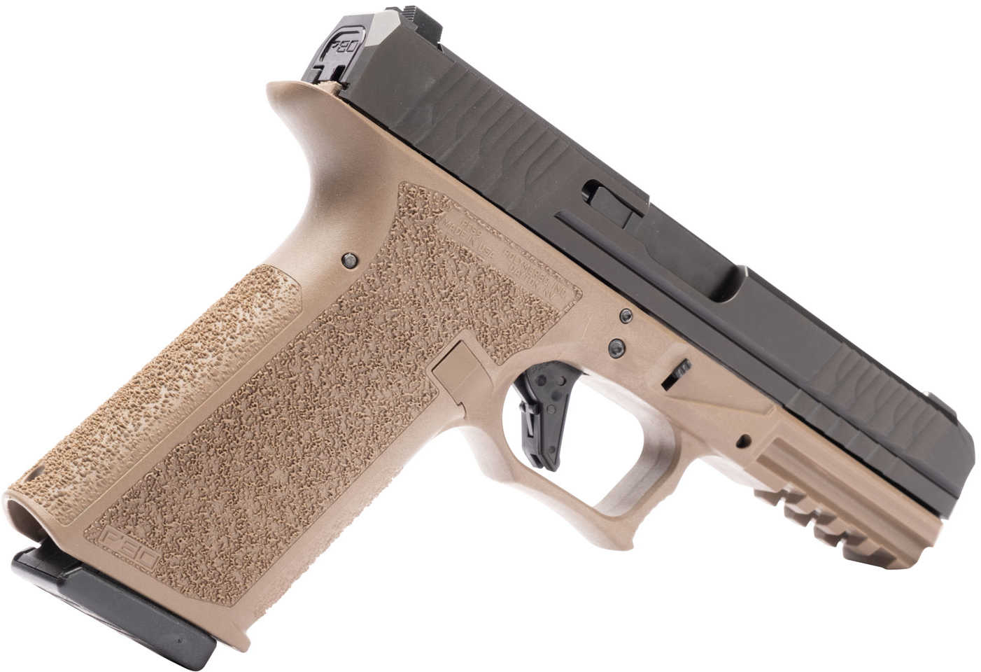 Polymer80 PFC9 Pistol 9mm 4.49" 17 Round Aggressive Texture Flat Dark Earth Grip