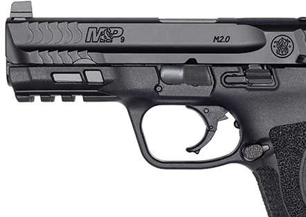 Smith & Wesson M&P M2.0 Compact Pistol 9mm 4" Barrel 15+1 Round Manual Safety Optic Ready Black Armornite Stainless Steel Slide Polymer Grip