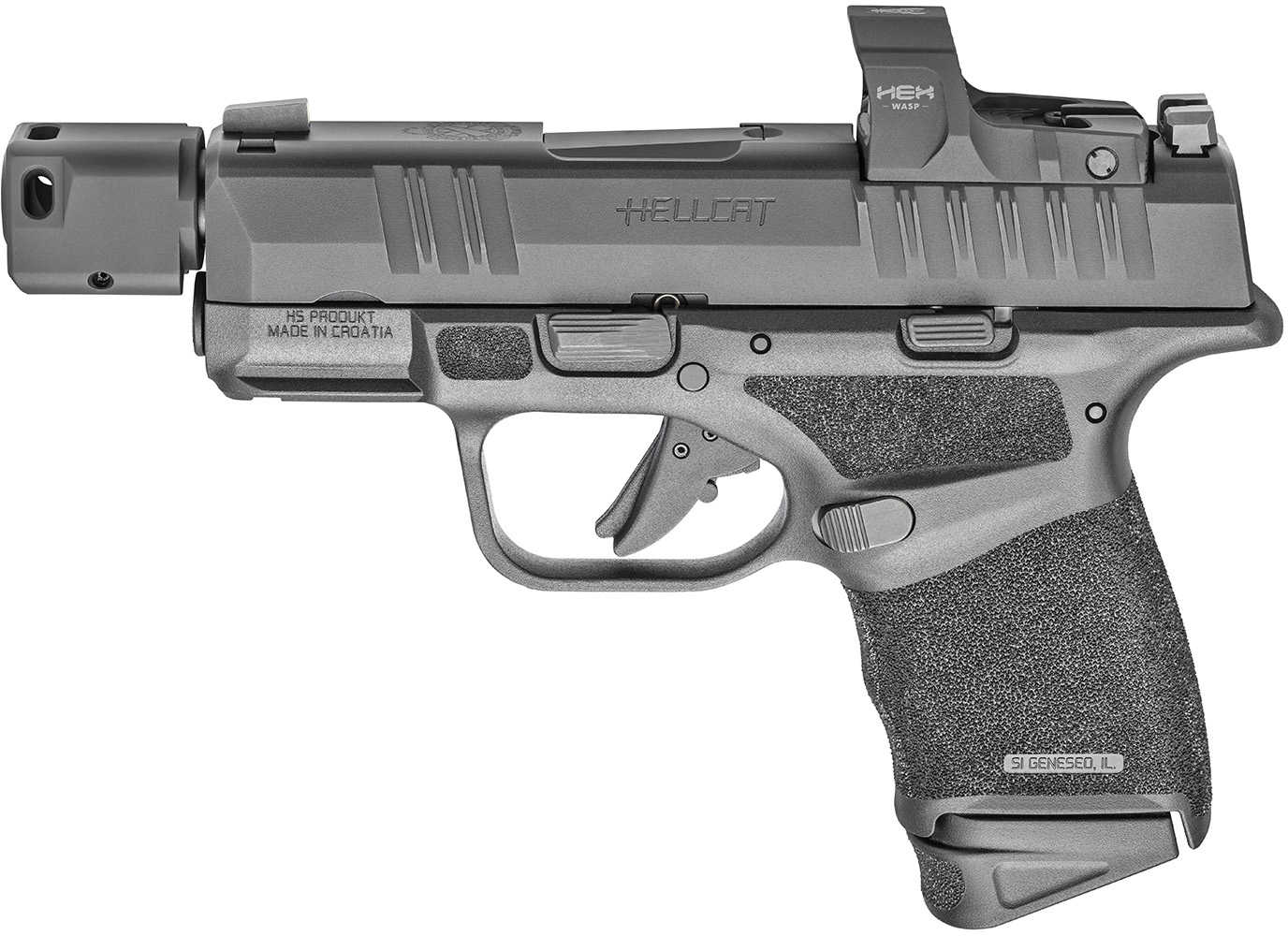 Springfield Armory Hellcat Micro-Compact RDP Pistol 9mm 3.80" Barrel 11 Round Tritium Front Sight Includes Hex Wasp Red Dot