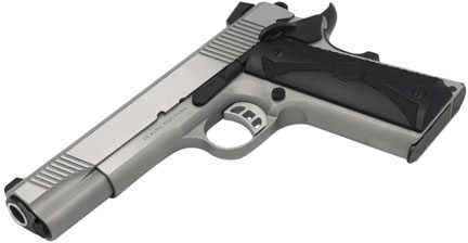 SDS Imports 1911 Duty Pistol .45 ACP 5" Barrel 1-8 Round Mag Stainless Steel Black Polymer Grip