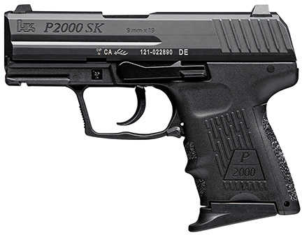 H&K P2000 SK V3 Semi-Auto Sub-compact Pistol 40S&W 3.26" Barrel (3)-9Rd Mags Night Sights Black Polymer Finish