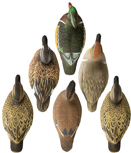 Higdon Outdoors Standard Puddle Pack Decoys Early Season Teal And Wood Duck Species Multi Color Foam Filled 6