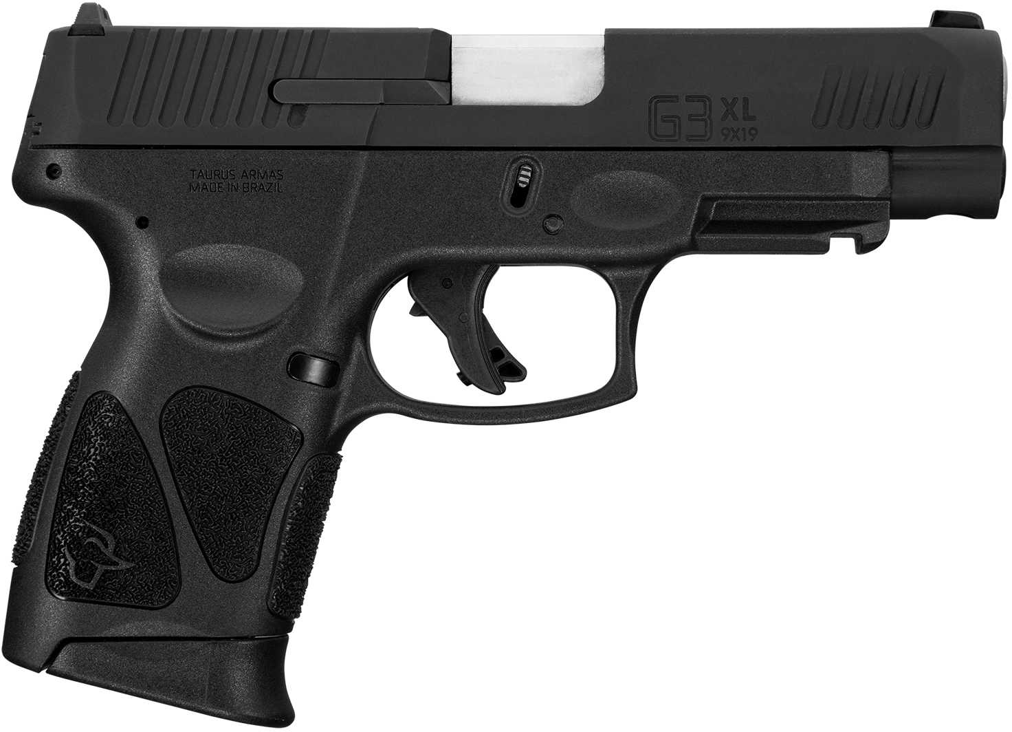 Taurus G3XL SR Striker Fired Semi-Auto Pistol 9mm Luger 4" Barrel (1)-12Rd Magazine Fixed Front, Drift Adjustable Rear Sights Textured Polymer Compact Grips Matte Black Finish