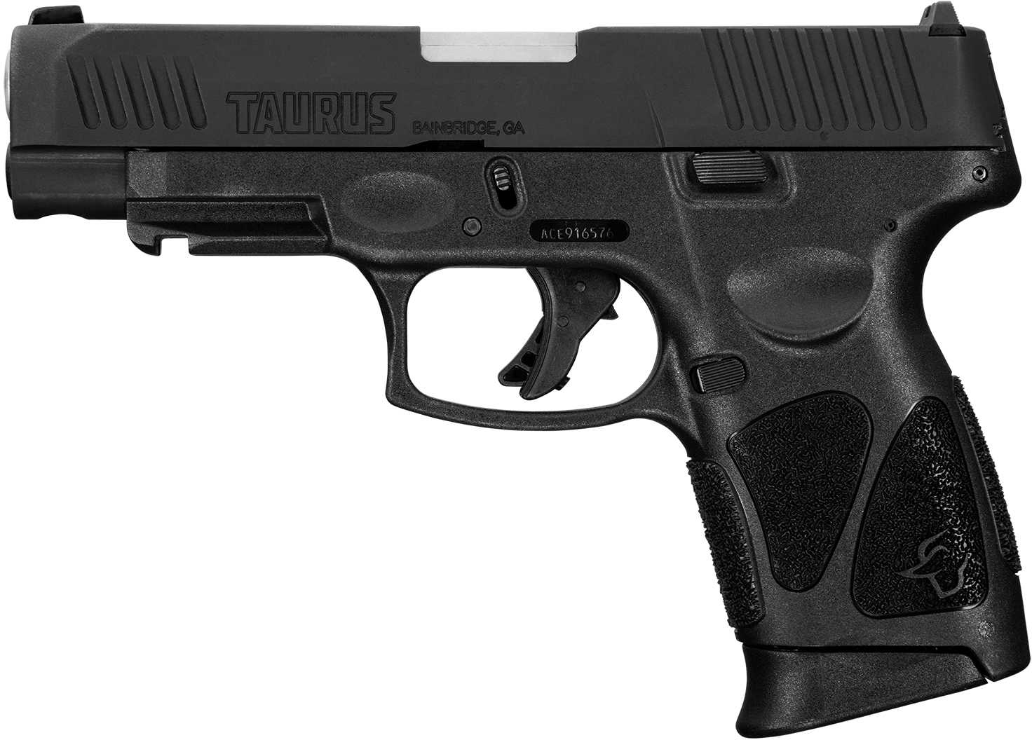 Taurus G3XL SR Striker Fired Semi-Auto Pistol 9mm Luger 4" Barrel (1)-12Rd Magazine Fixed Front, Drift Adjustable Rear Sights Textured Polymer Compact Grips Matte Black Finish