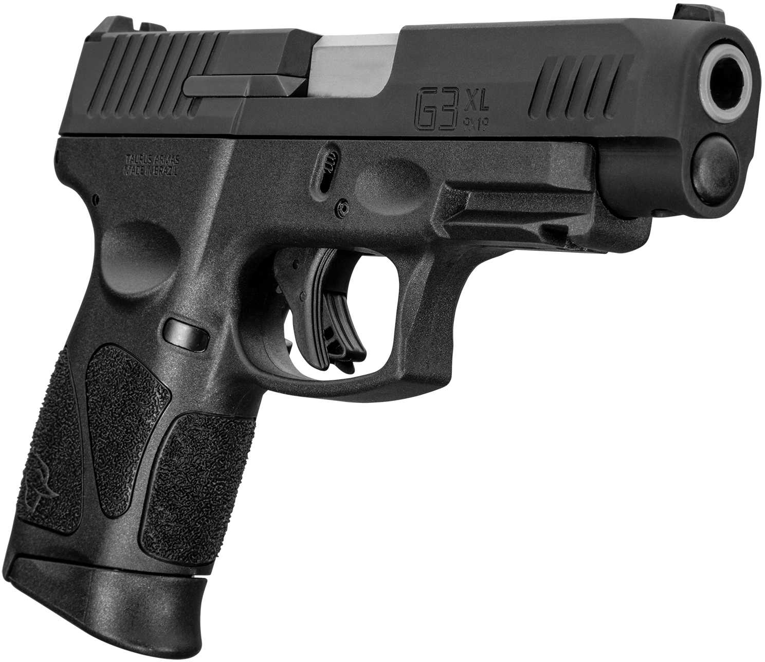 Taurus G3XL SR Striker Fired Semi-Auto Pistol 9mm Luger 4" Barrel (1)-12Rd Magazine Fixed Front, Drift Adjustable Rear Sights Textured Polymer Compact Grips Matte Black Finish