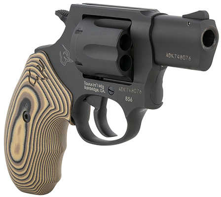 Taurus 856 Double/Single Action Revolver .38 Special 2" Carbon Steel Barrel 6 Round Capacity Ramp Front/Fixed Rear Sights Brown VZ Cyclone Grips Matte Black Finish