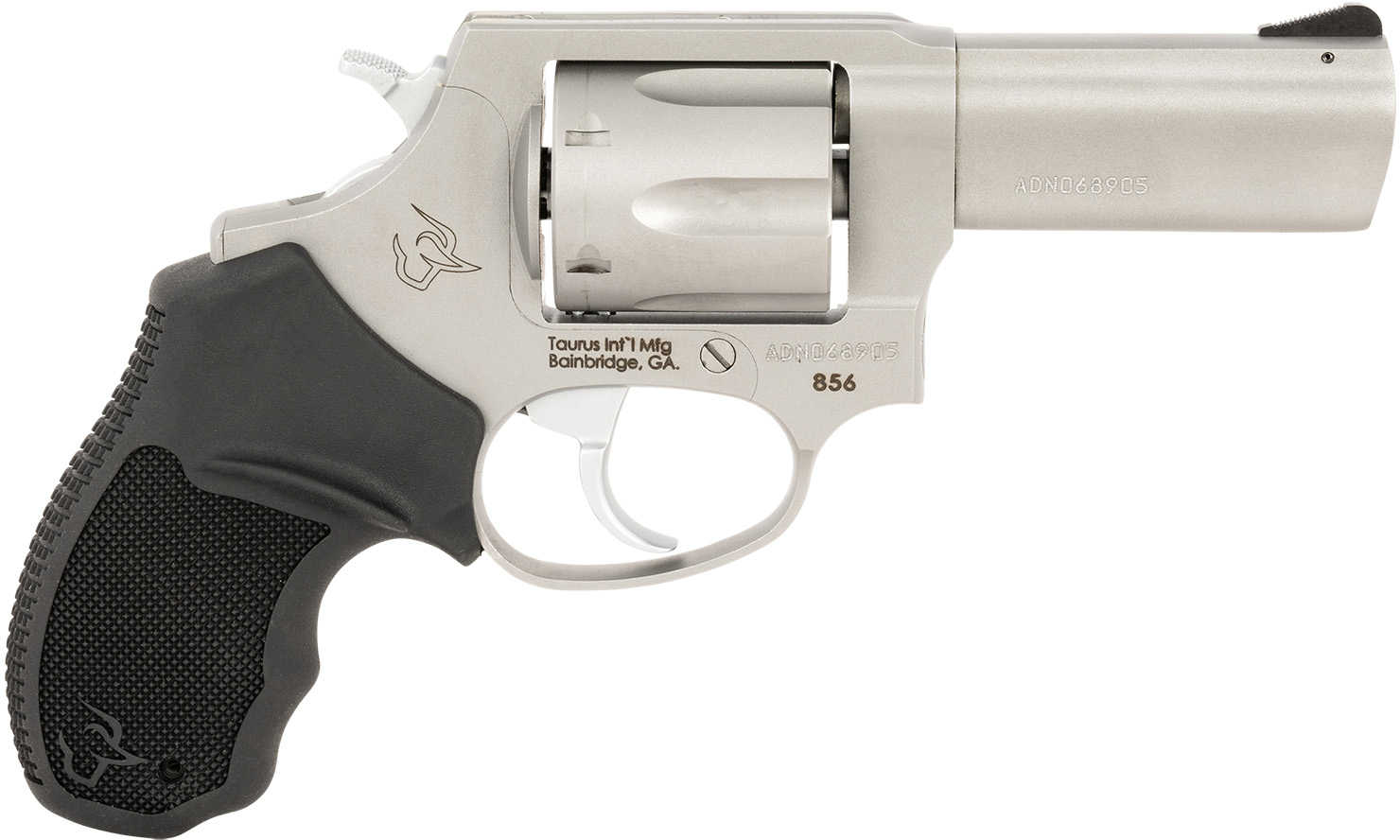 Taurus 856 T.O.R.O. Revolver 38 Special 6 Shot 3" Barrel Stainless Steel Finish Black Rubber Grip Features Optic Mount For Micro Red Dot