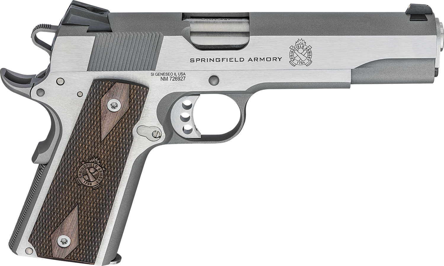 Springfield Armory 1911 Garrison Pistol 9mm Luger 9+1 Rounds 5" Barrel Matte Rust-Resistant Stainless Steel Frame