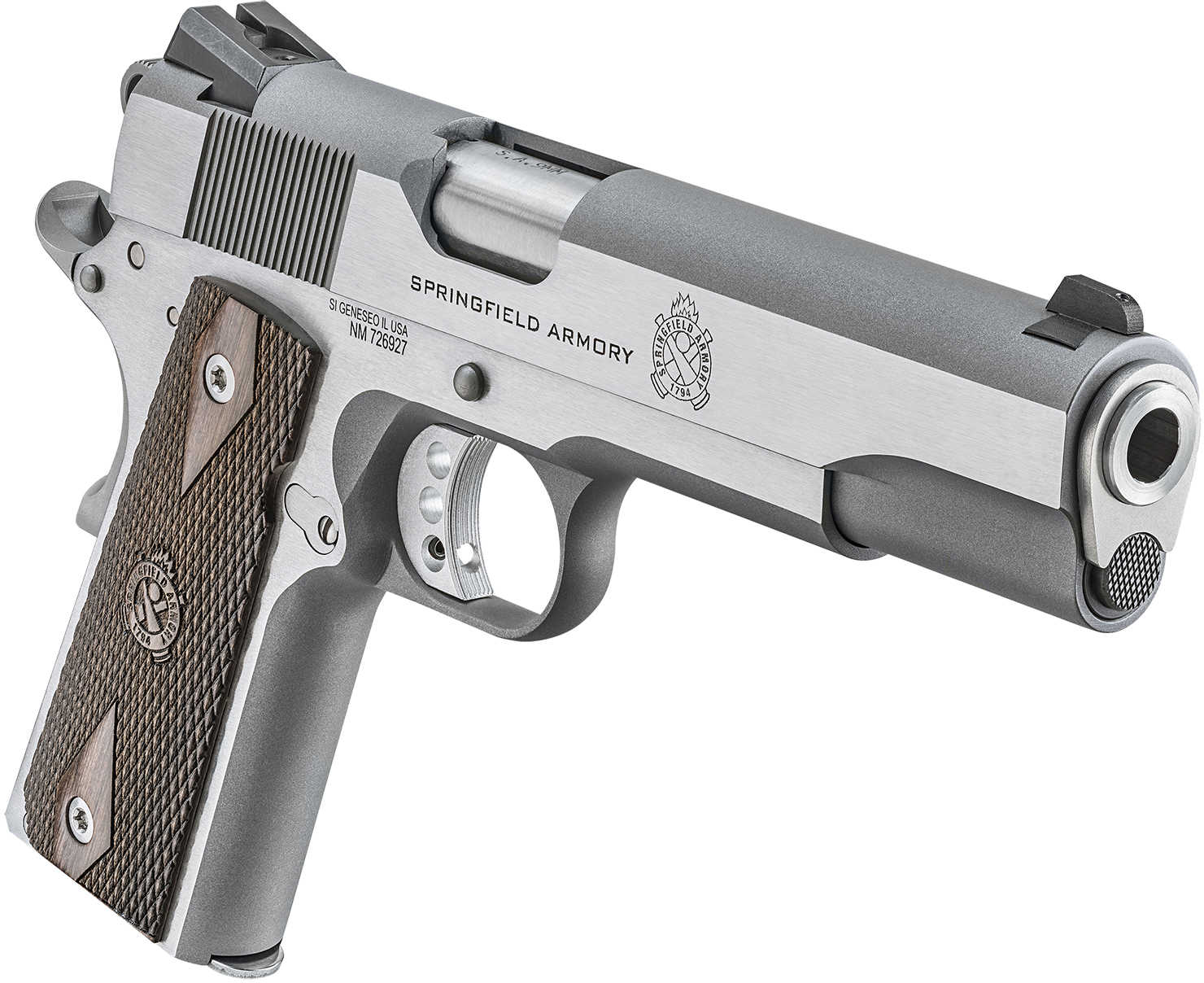 Springfield Armory 1911 Garrison Pistol 9mm Luger 9+1 Rounds 5" Barrel Matte Rust-Resistant Stainless Steel Frame