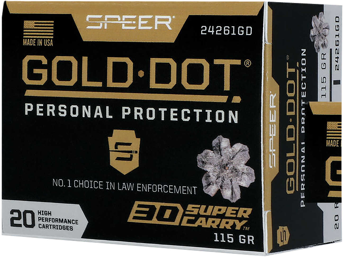 Speer 24261Gd Gold Dot 30 Super Carry 100 Gr Hollow Point (HP) 20 Bx/ 10 Cs