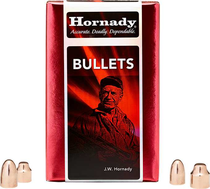 Hornady 45 Caliber Bullets (.451) 230 Grains FMJ-RN ENC (Per 100) 45177