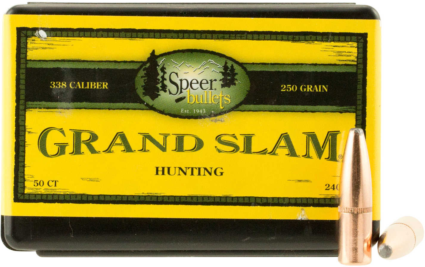 Speer 338 Caliber 250 Grains SP Grand Slam (Per 50) 2408