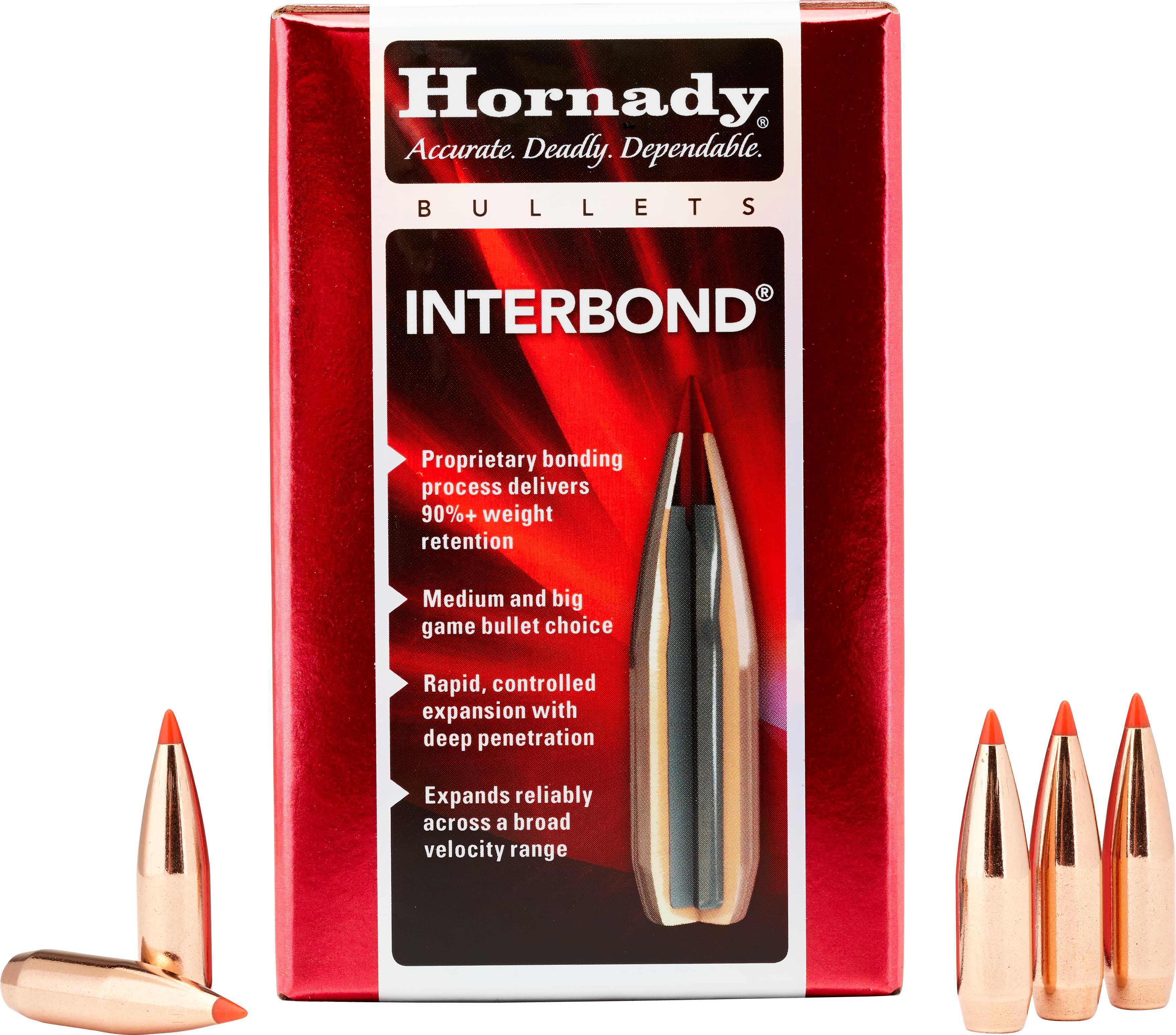 Hornady 30 Caliber Bullets 150 Grains Interbond (Per 100) 30309