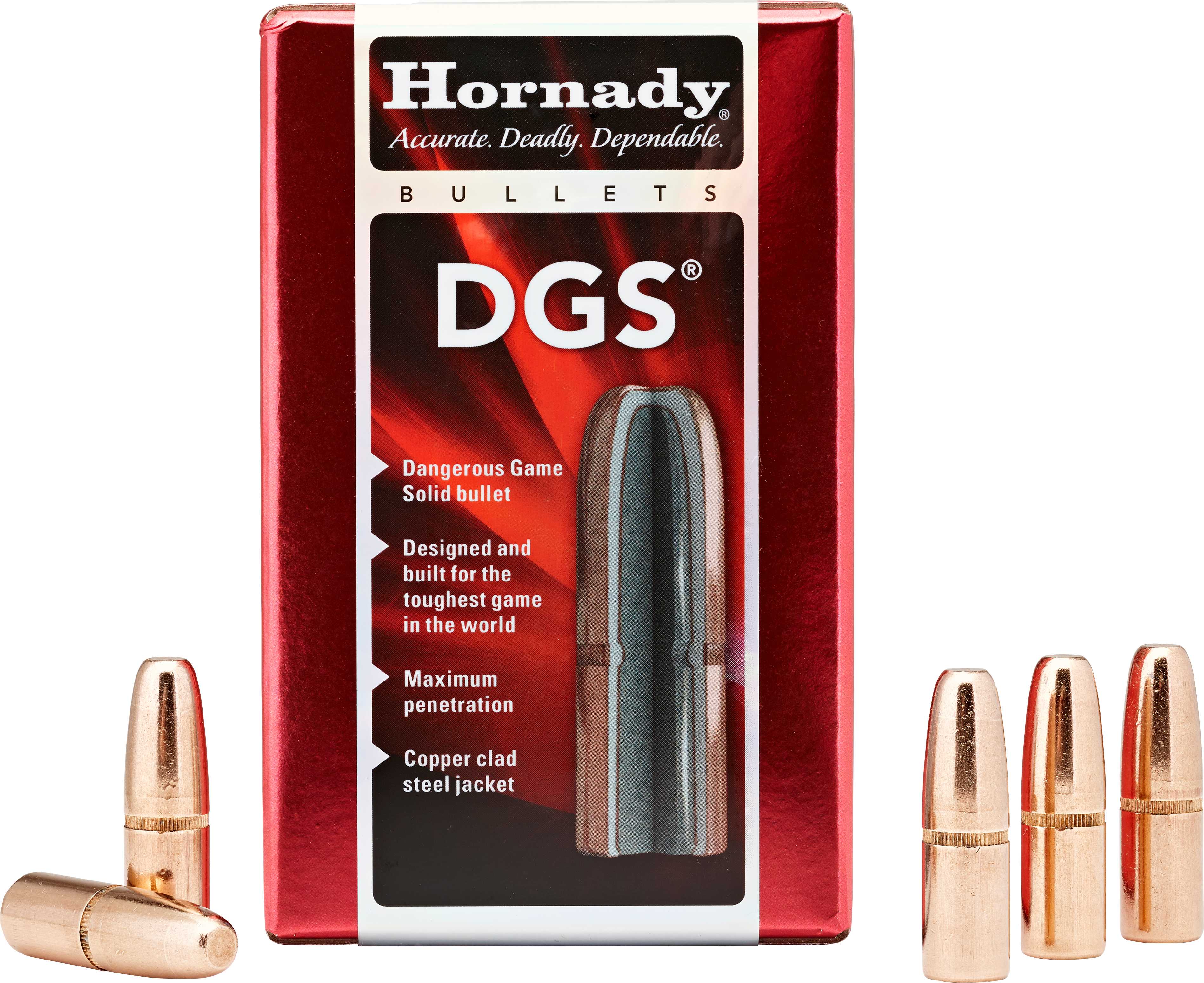 Hornady 375 Caliber Bullets 300 Grains FMJ/DGS (Per 50) 3727