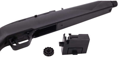 Crosman Model 1077 .177 Pellet 20" Black Synthetic Stock CO2 powered 12Rd 625 Feet Per Second