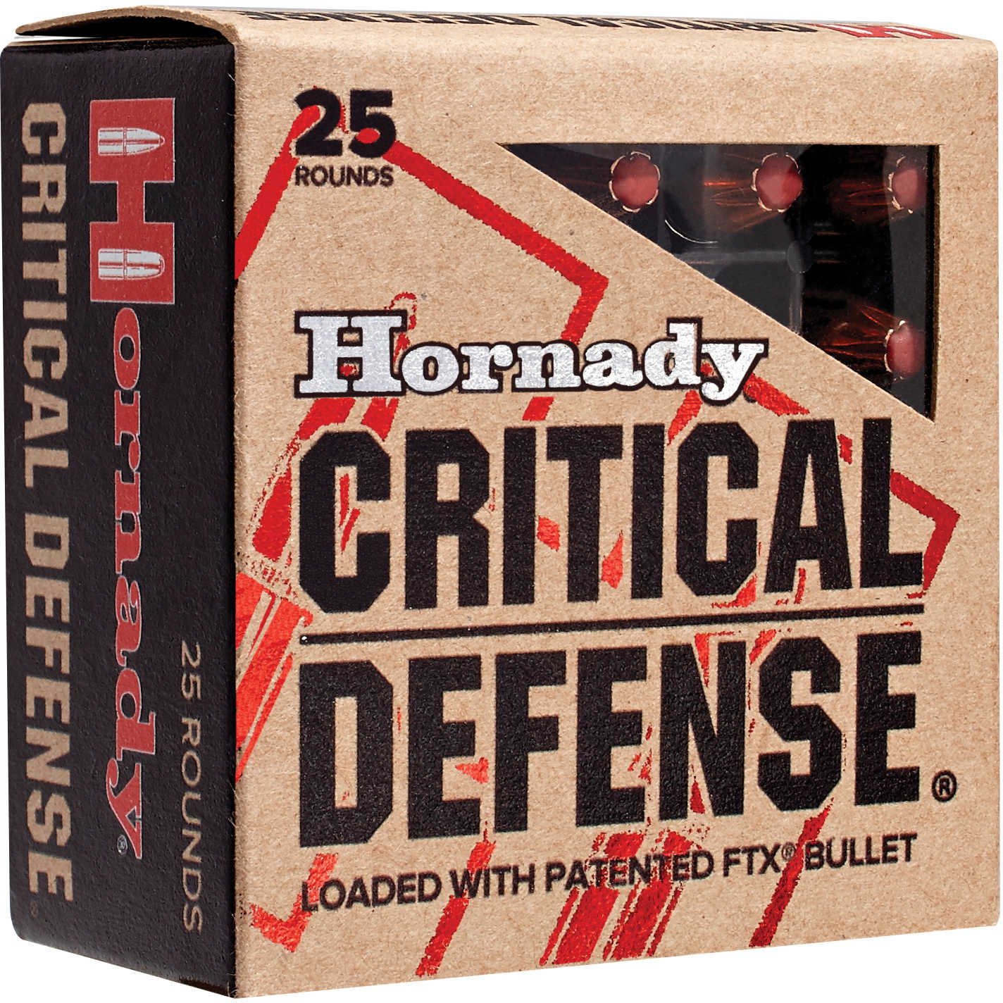 380 ACP 25 Rounds Ammunition Hornady 90 Grain Jacketed Hollow Point