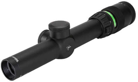 Trijicon Accupoint Rifle Scope 1-4X 24 Green Triangle Matte 30mm TR24G