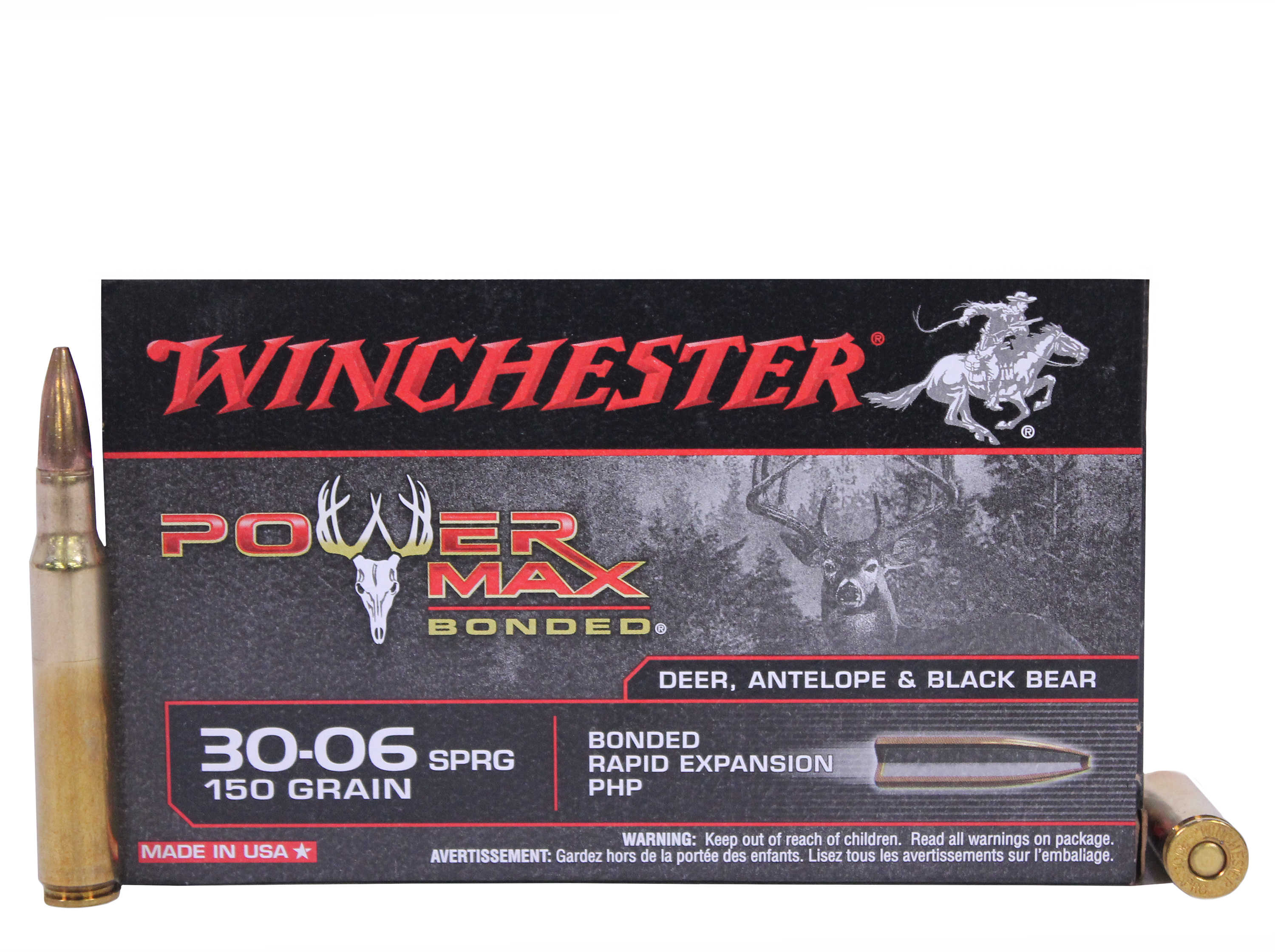 Winchester Power Max Bonded 3006 150 Grain Hollow Point 20 Rounds