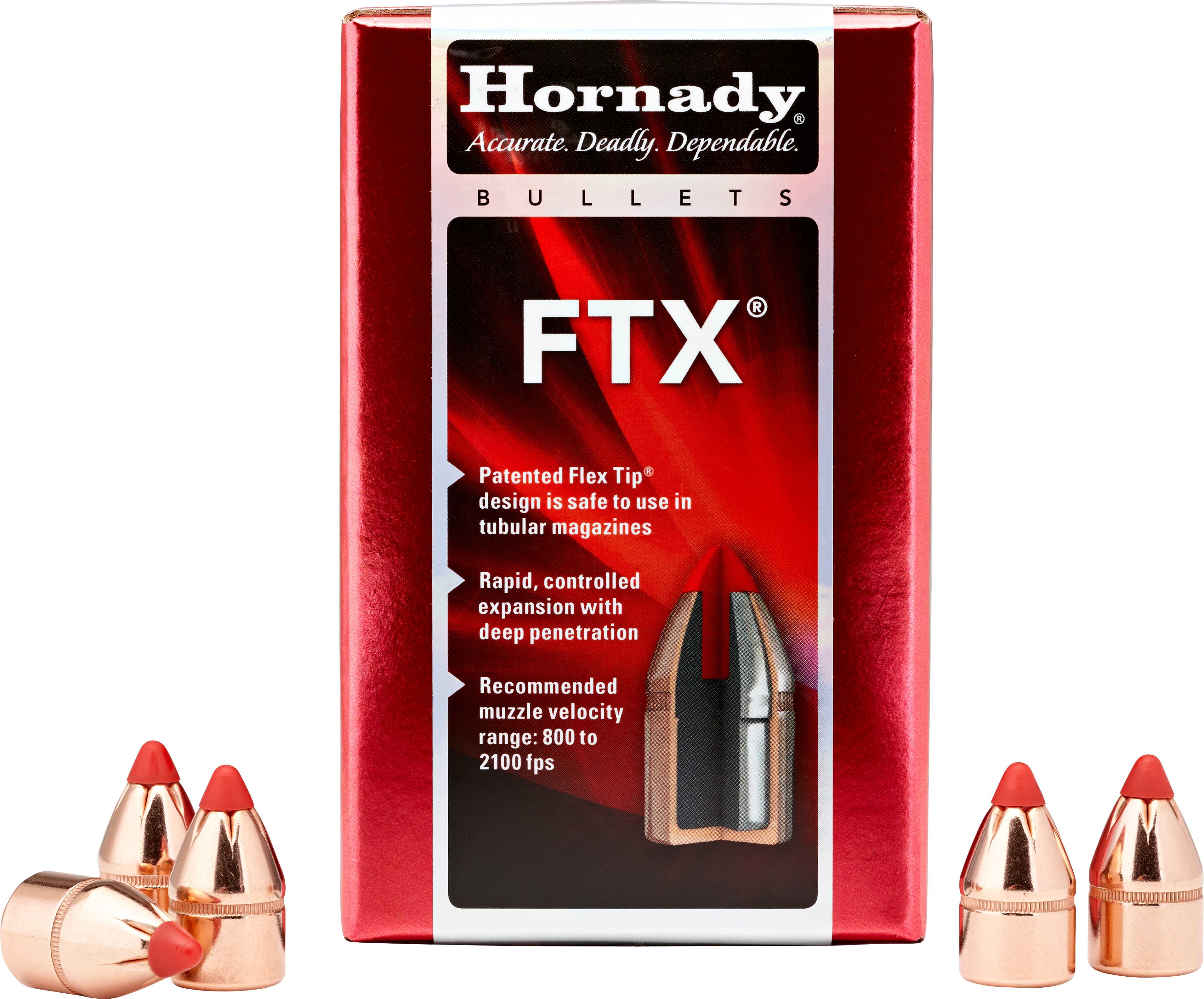 Hornady 38 Caliber Bullets .357" 140 Grains (Per 100), Flex Tip 35745