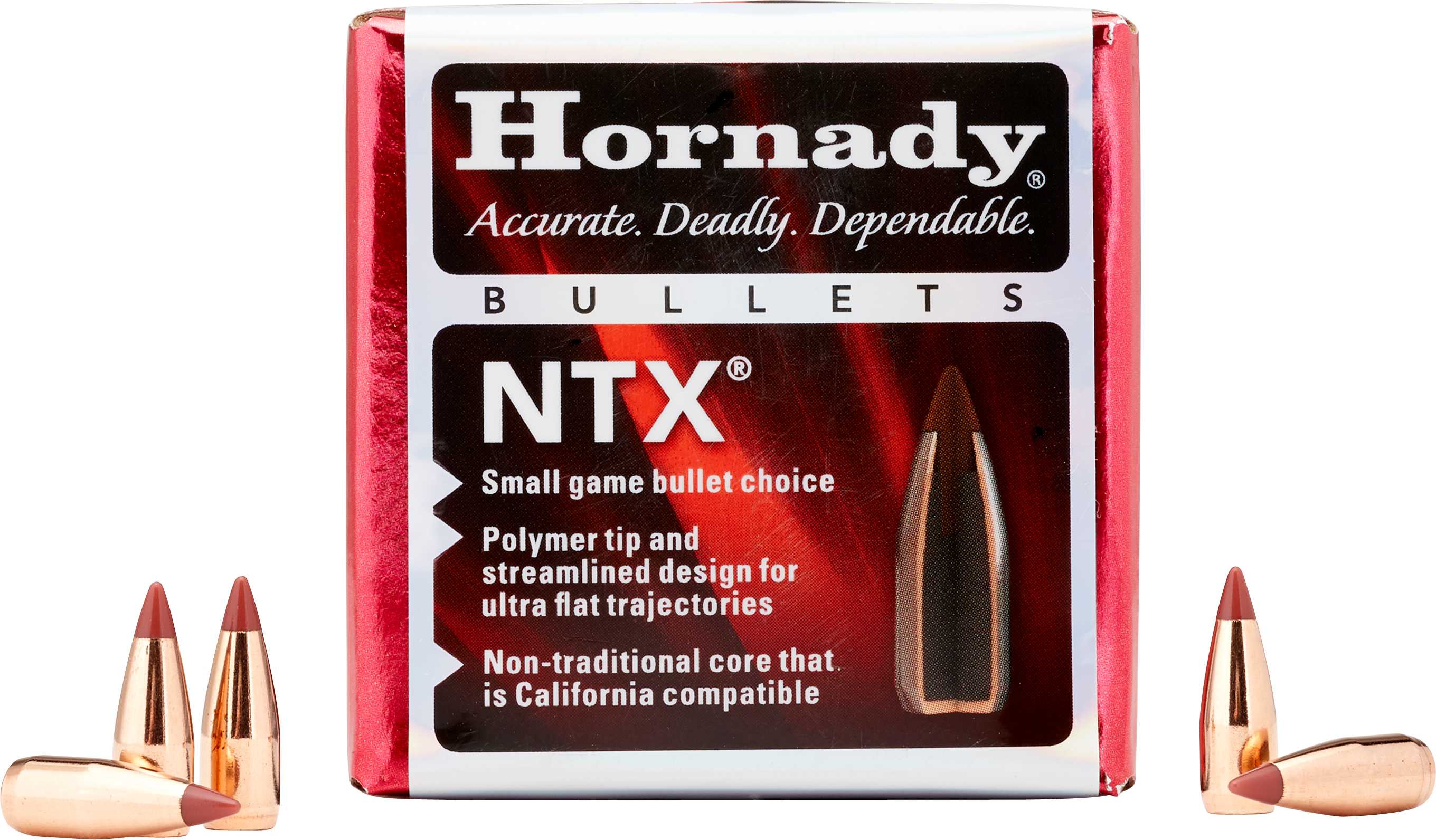 Hornady 22 Caliber Bullets (.224) 35 Grains NTX (100 Per Box) 22240