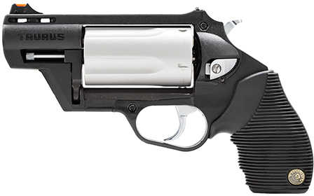 Taurus Judge Public Defender 45 Colt / 410 Gauge 5 Round 2.50" Barrel Matte Stainless Cylinder Black Polymer Frame Fiber Optic Front Sight